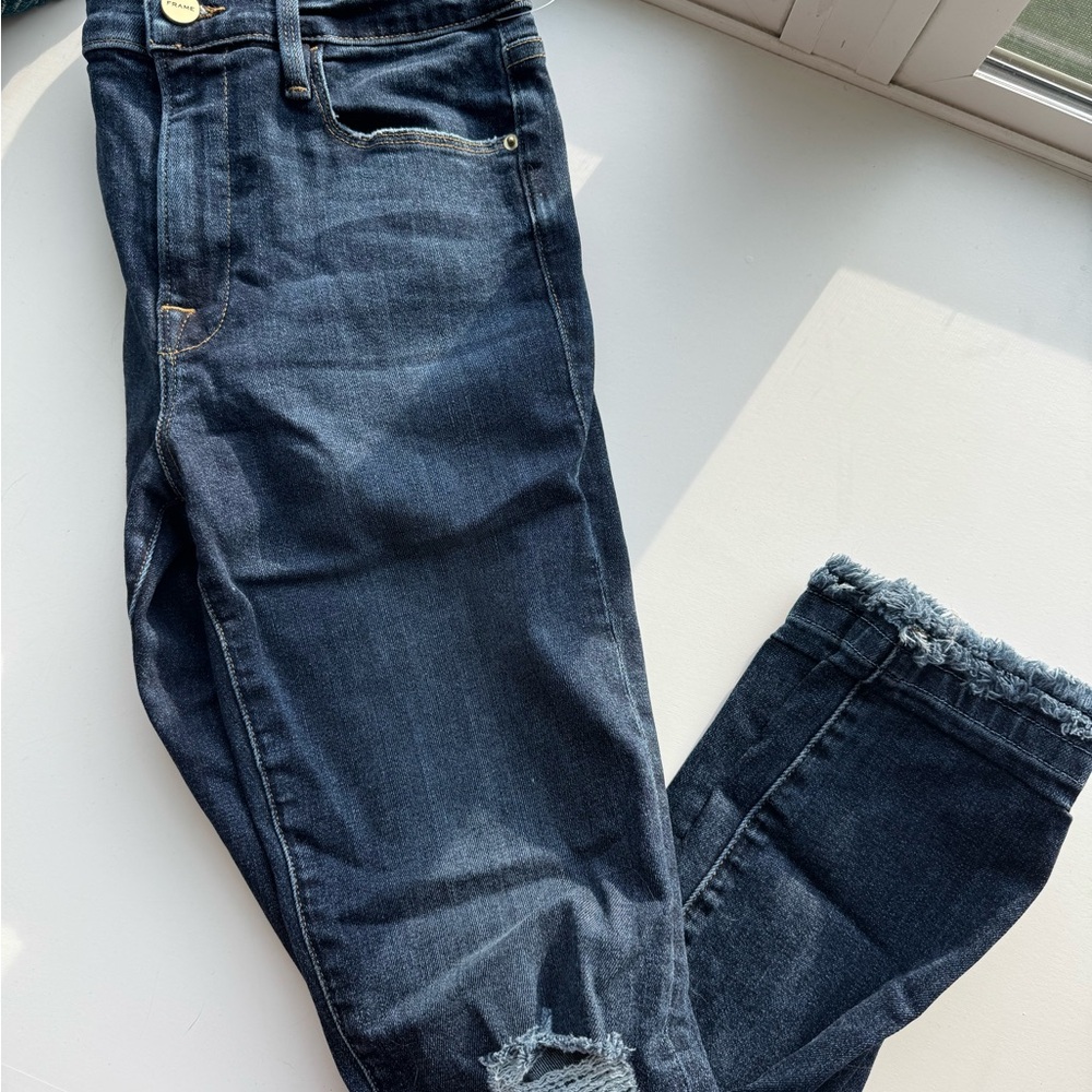 Frame Denim Blue Skinny Pants